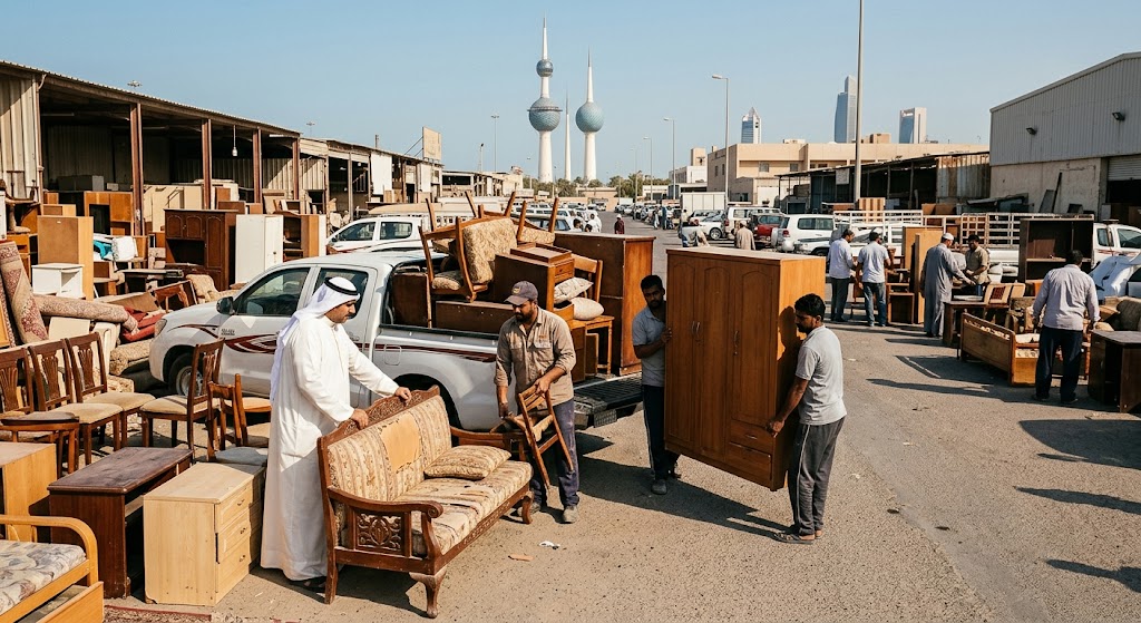 أفضل شركة شراء اثاث مستعمل المسايل بالكويت بأعلى الأسعار مع خدمات الفك والنقل الفوري
