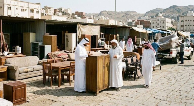 مجموعة من قطع الأثاث المستعمل بحالة جيدة ومجهزة للتقييم والبيع ضمن خدمات شراء الأثاث المستعمل في منطقة سلوى بالكويت لتوفير تجربة مريحة ومجزية.