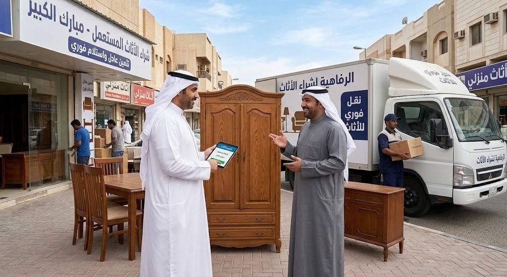 شراء اثاث مستعمل مبارك الكبير | تثمين عادل واستلام فوري